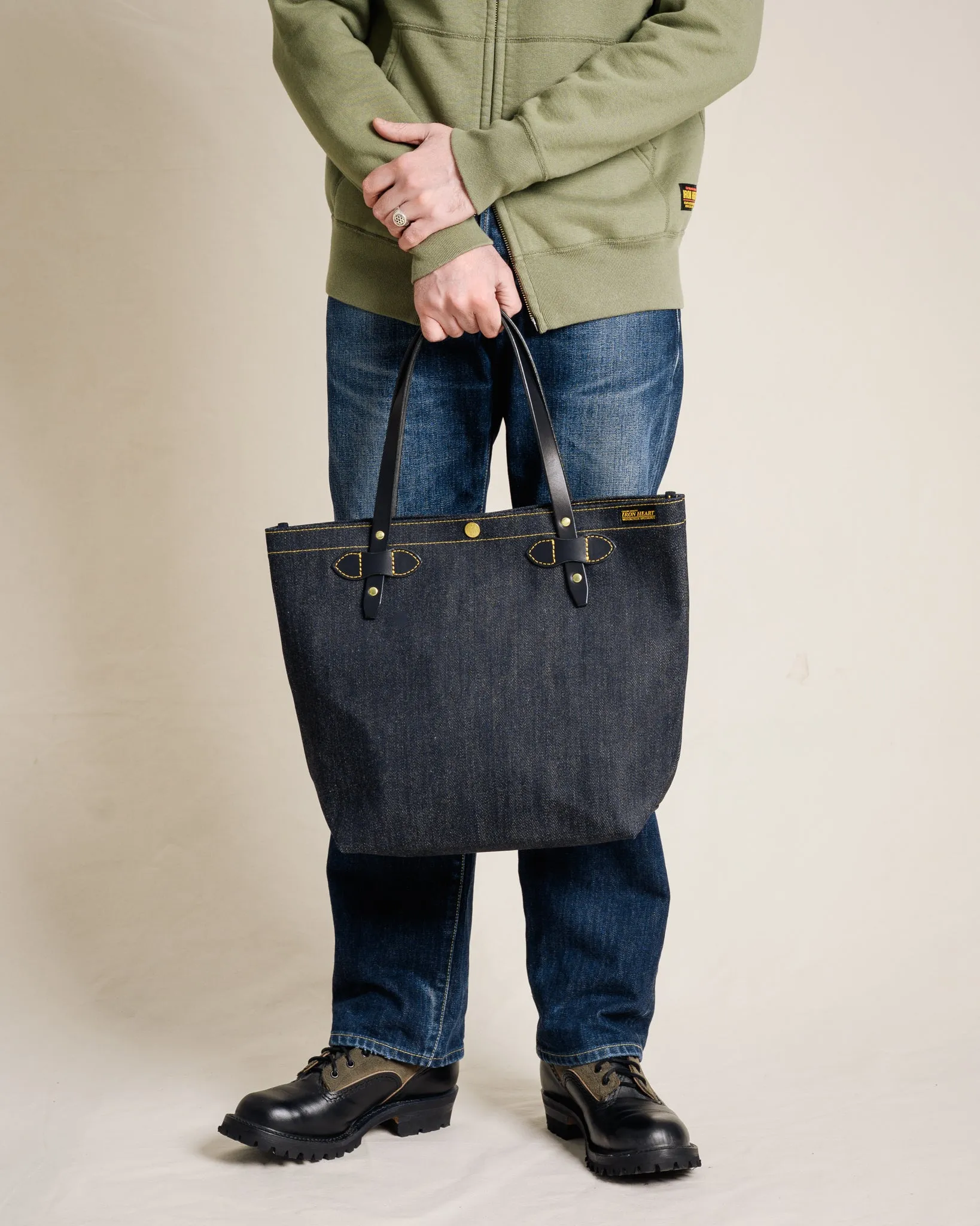 25oz Selvedge Denim Tote Bag - Indigo sold by Iron Heart product image thumbnail 2