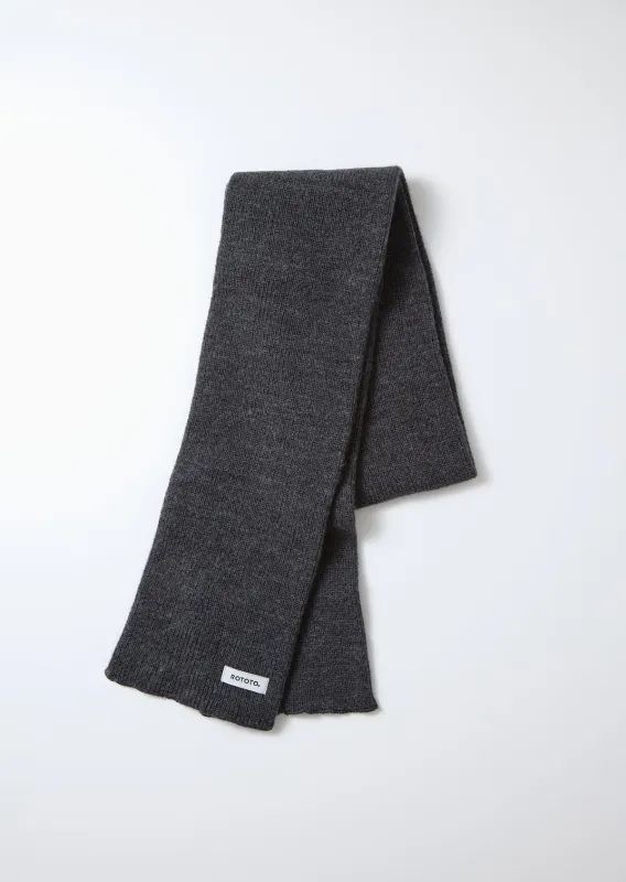 ROTOTO - Sockstole Scarf - Charcoal made by ROTOTO