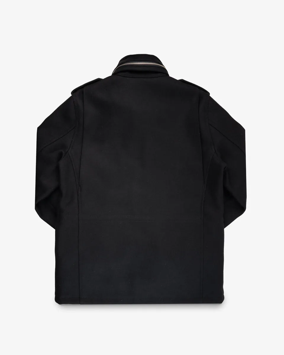 21oz Melton Wool M65 Field Jacket - Black (IHM-49-BLK) Size Large sold by Iron Heart product image thumbnail 2