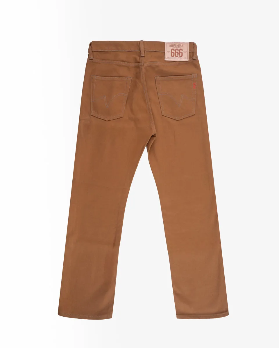 17oz Duck Slim Straight Cut Jeans - Brown (IH-666D) Size 34, Hemmed to 29.5" sold by Iron Heart product image thumbnail 2