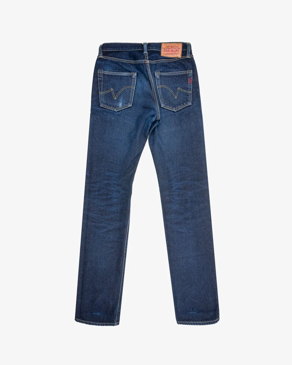 14.7oz Recycled Selvedge Denim Slim Straight Cut Jeans - Indigo (IH-666S-RE) Tag 29, Hemmed to 32.0" sold by Iron Heart product image thumbnail 2