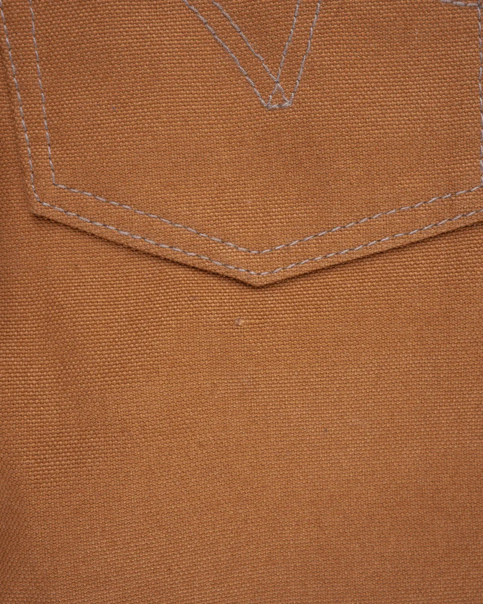 17oz Duck Slim Tapered Cut Jeans - Brown (IH-777D) Tag 28, Hemmed to 30.0" sold by Iron Heart product image thumbnail 3