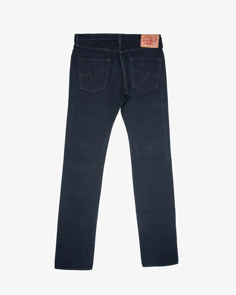 14oz Selvedge Denim Slim Tapered Cut Jeans - Mad Black (IH-777S-14mb) Tag 34, Hemmed to 37.0" sold by Iron Heart product image thumbnail 2