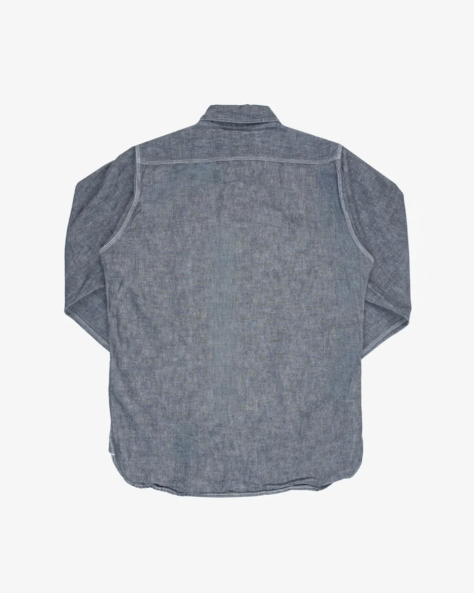 10oz Selvedge Chambray Work Shirt - Black (IHSH-21-BLK) Size M sold by Iron Heart product image thumbnail 2