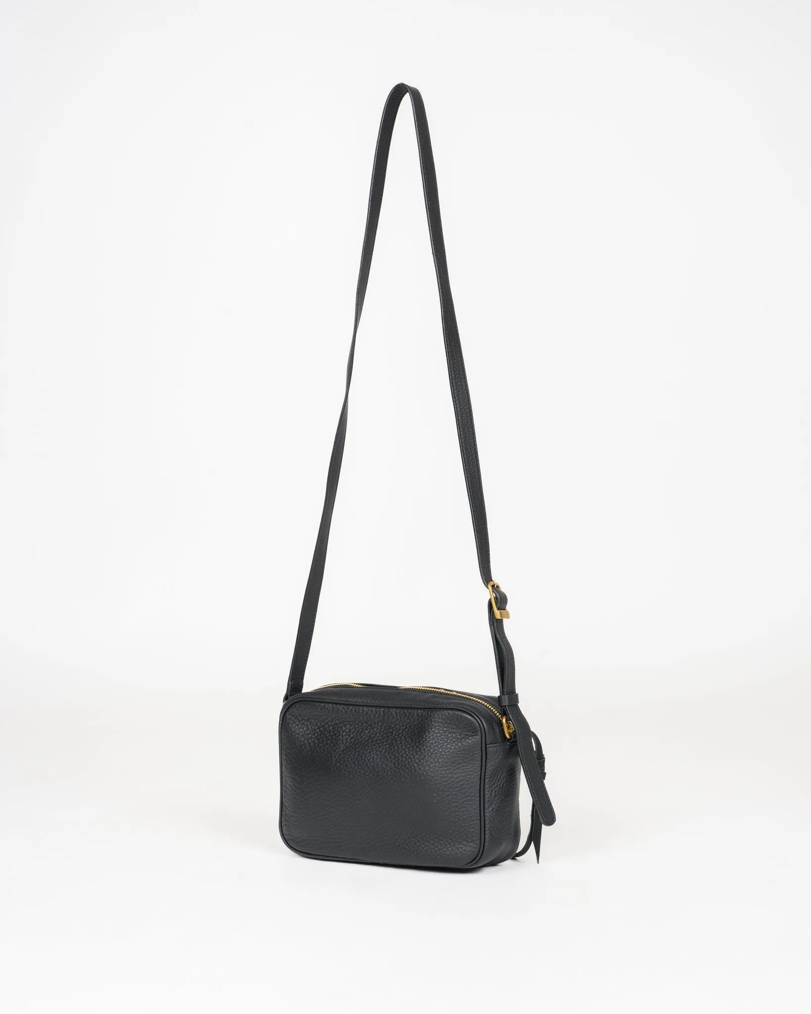 OGL 9981 Small Tumbled Leather Handbag - Black sold by Iron Heart product image thumbnail 4