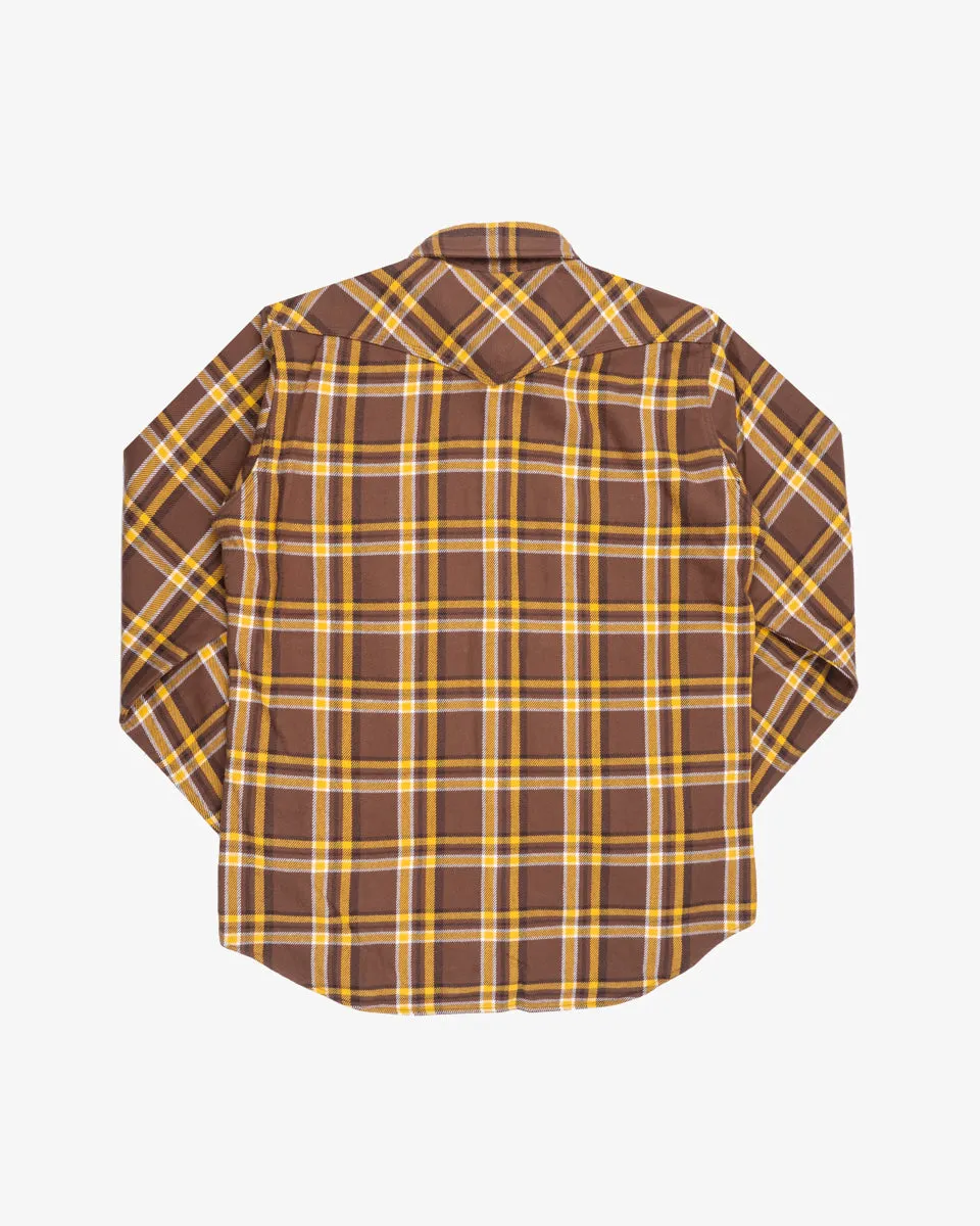 Ultra Heavy Flannel Crazy Check Western Shirt - Brown (IHSH-372-BRN) Size XXXL sold by Iron Heart product image thumbnail 2