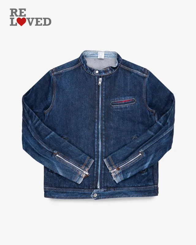 21oz Denim Rider's Jacket - Indigo (IH-527J-IND) Size XXXL made by Iron Heart