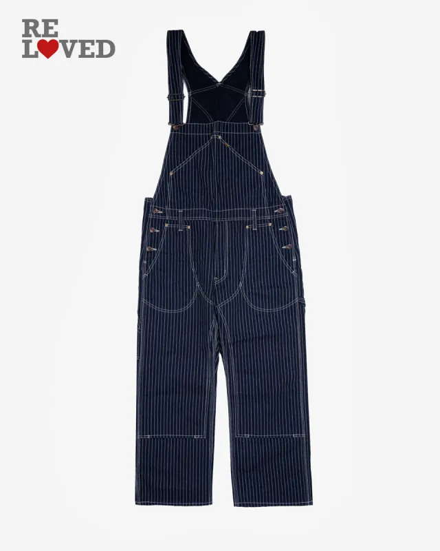 12oz Wabash Double Knee Overalls - Indigo (IH-819-IND) Tag 36, Hemmed to 27.0" sold by Iron Heart