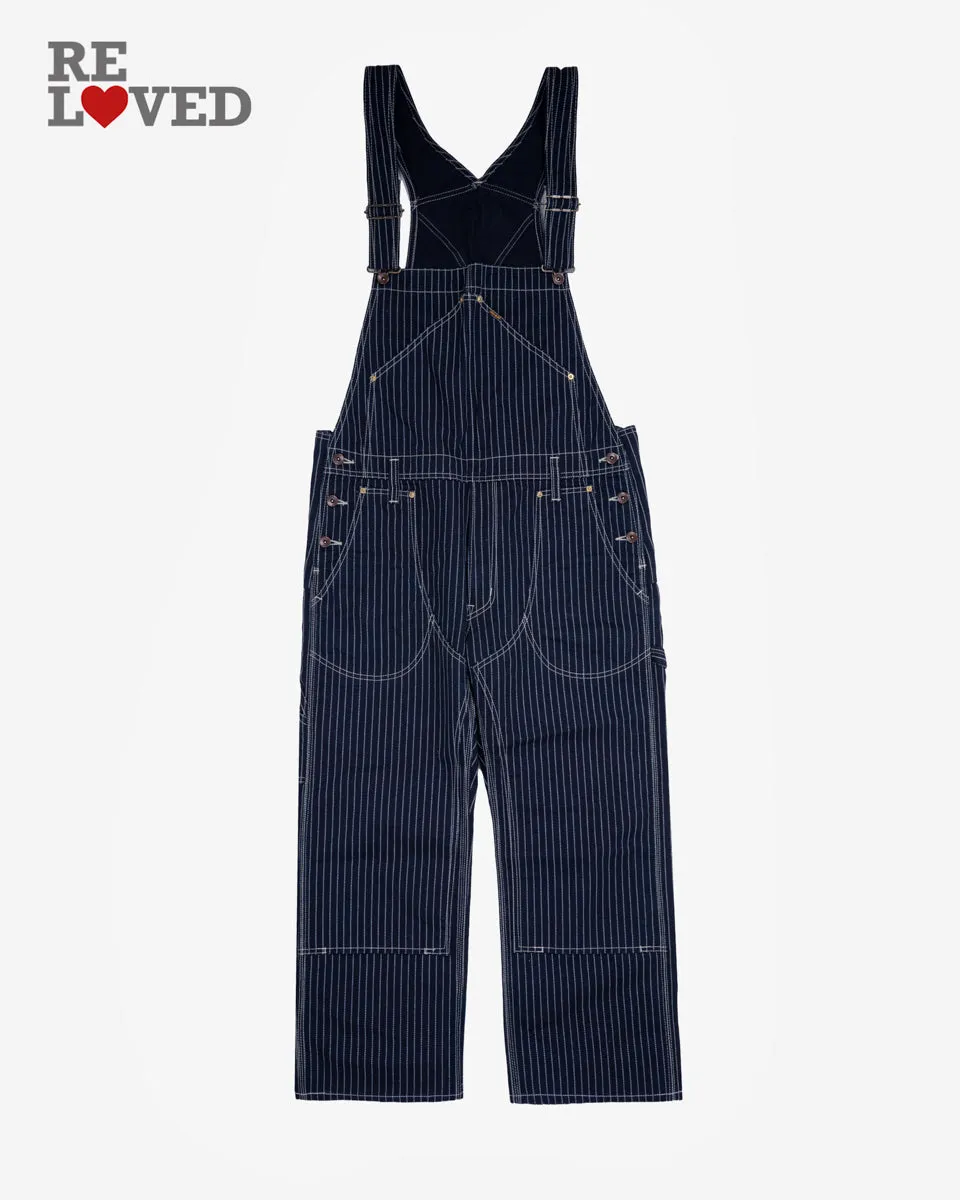 12oz Wabash Double Knee Overalls - Indigo (IH-819-IND) Tag 36, Hemmed to 27.0" sold by Iron Heart