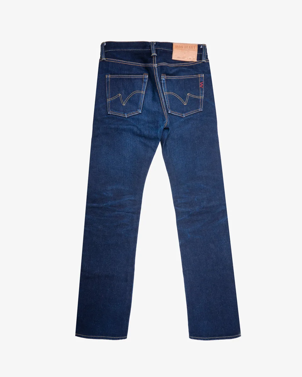 21/23oz Ultra Heavy Raw Selvedge Denim Slim Straight Cut Jeans - Indigo (IH-666S-UHR) Tag 30, Hemmed to 35.6" sold by Iron Heart product image thumbnail 2