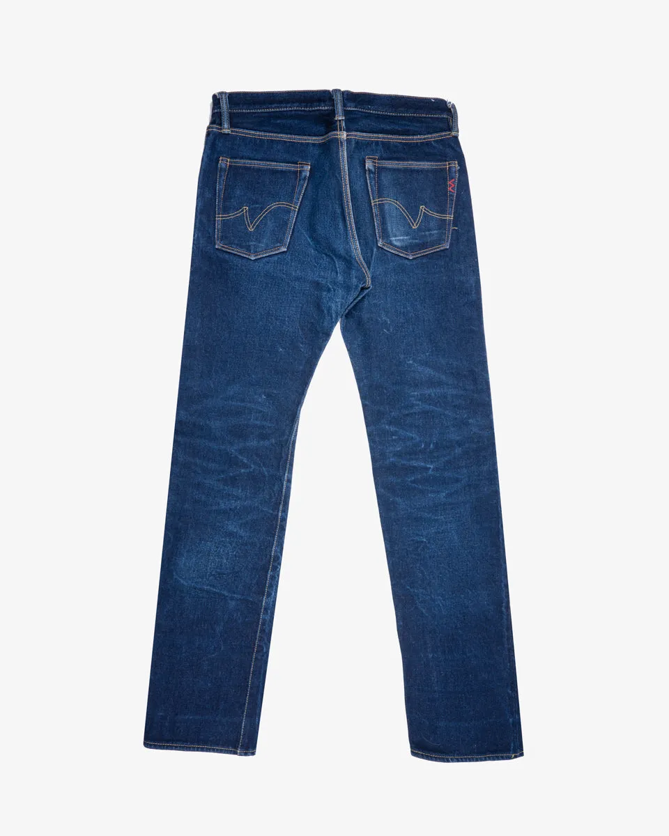 21/23oz Raw Selvedge Denim Straight Cut Jeans - Indigo (IH-634S-UHR) Tag 35, Hemmed to 35.1" sold by Iron Heart product image thumbnail 2