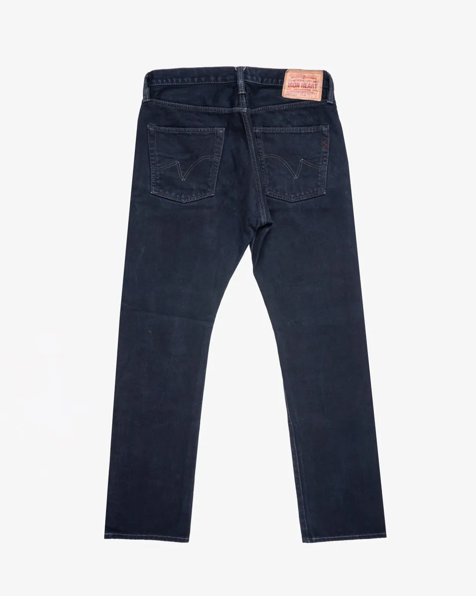 14oz Broken Twill Selvedge Denim Slim Cut Jeans - Indigo Overdyed Black (IH-555SBR-14od) Tag 33, Hemmed to 30.5" sold by Iron Heart product image thumbnail 2
