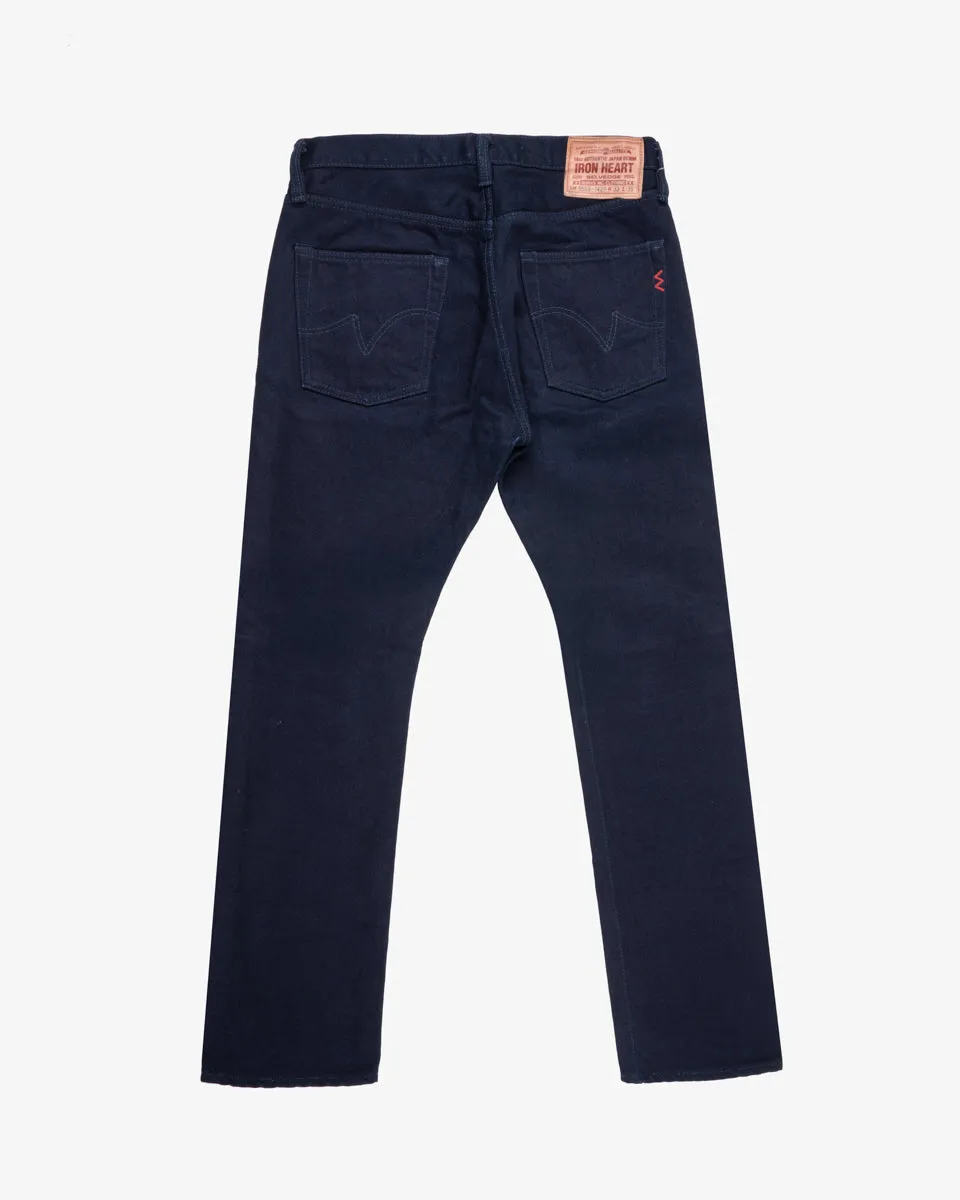 14oz Selvedge Denim Slim Cut Jeans - Indigo/Black (IH-555s-142ib) Tag 33, Hemmed to 30.5" sold by Iron Heart product image thumbnail 2