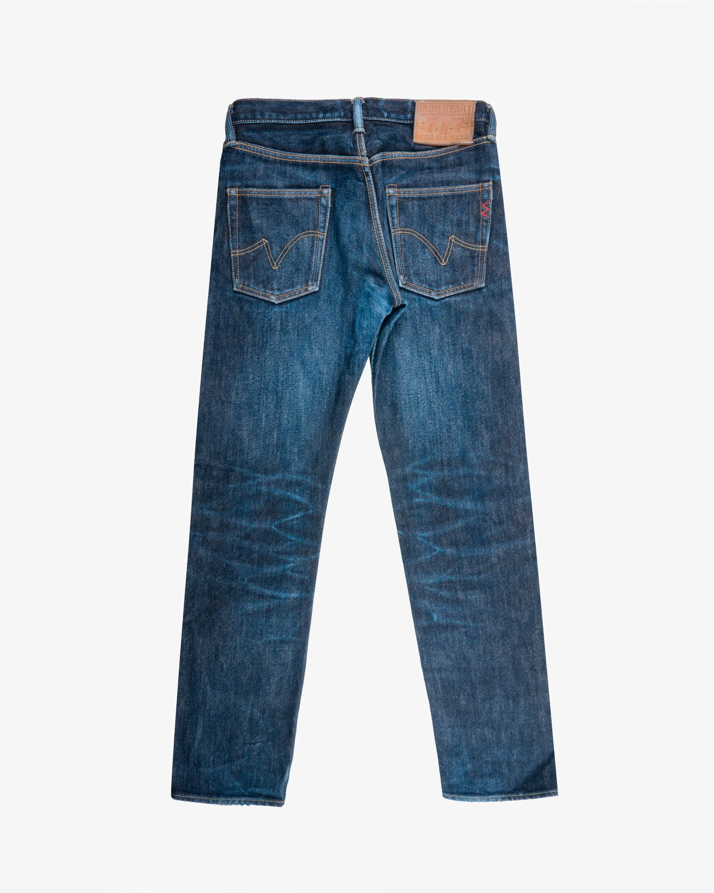 21oz Selvedge Denim Slim Tapered Cut Jeans - Indigo (IH-777S-21SI) Tag 32, Hemmed to 31.5" sold by Iron Heart product image thumbnail 2