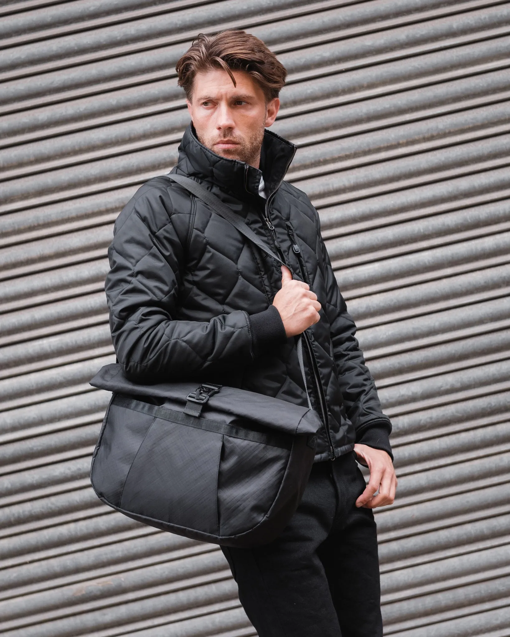 OGL XTAC Roll Top Hobo Bag - Black sold by Iron Heart product image thumbnail 3