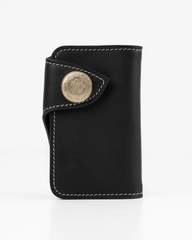 OGL Brave Horsehide Condor Mid Wallet - Black sold by Iron Heart