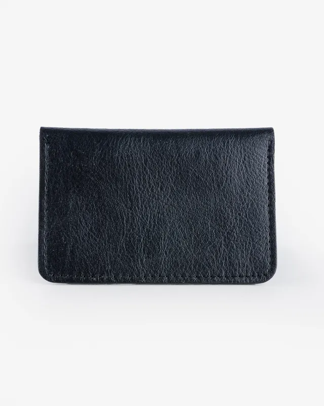 OGL Kingsman Metro Flap Style Cardholder - Tumbled Black sold by Iron Heart