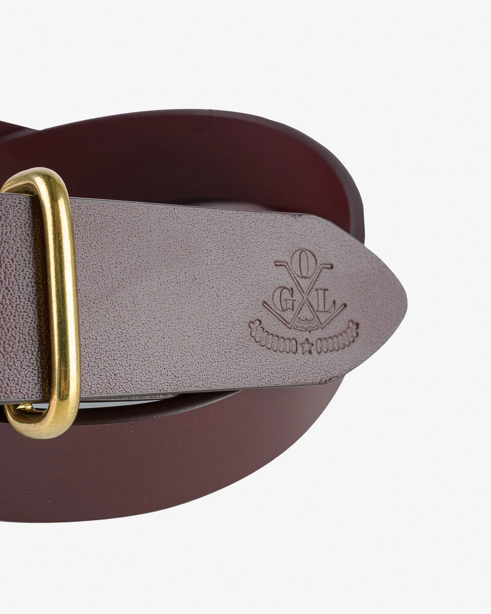 OGL Single Prong Brass Roller Buckle Leather Belt - Full Dyed Tan sold by Iron Heart product image thumbnail 2