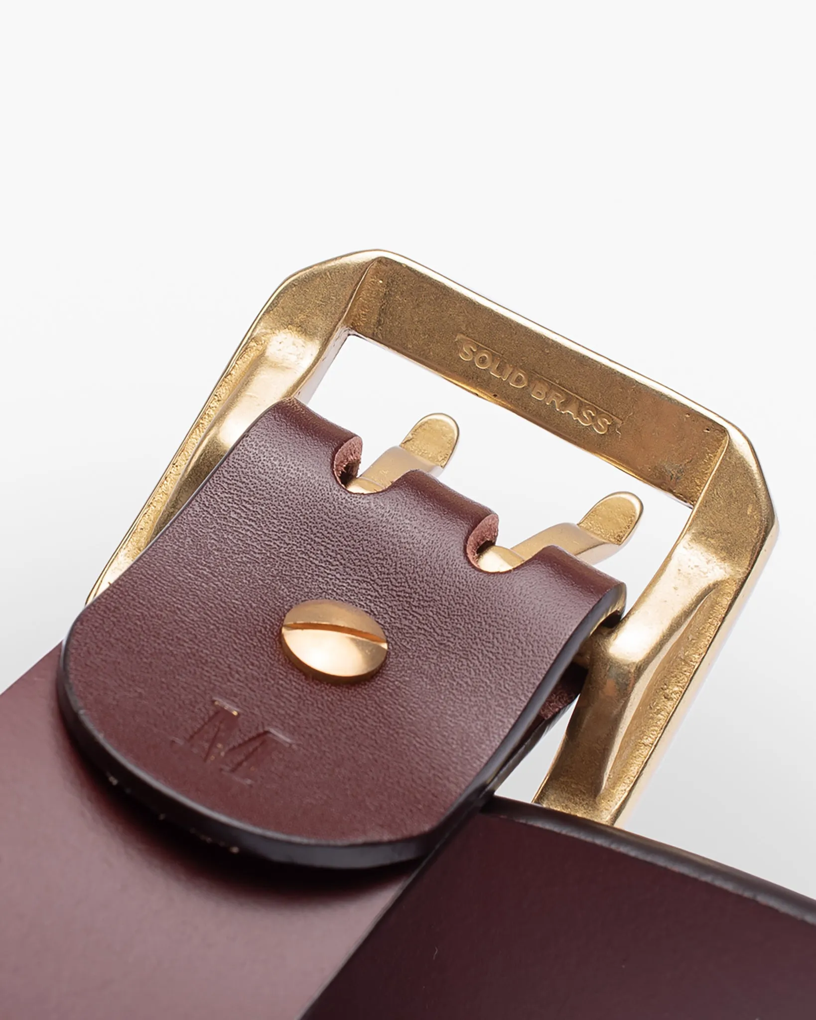 OGL Double Prong Garrison Buckle Leather Belt - Tan sold by Iron Heart product image thumbnail 3