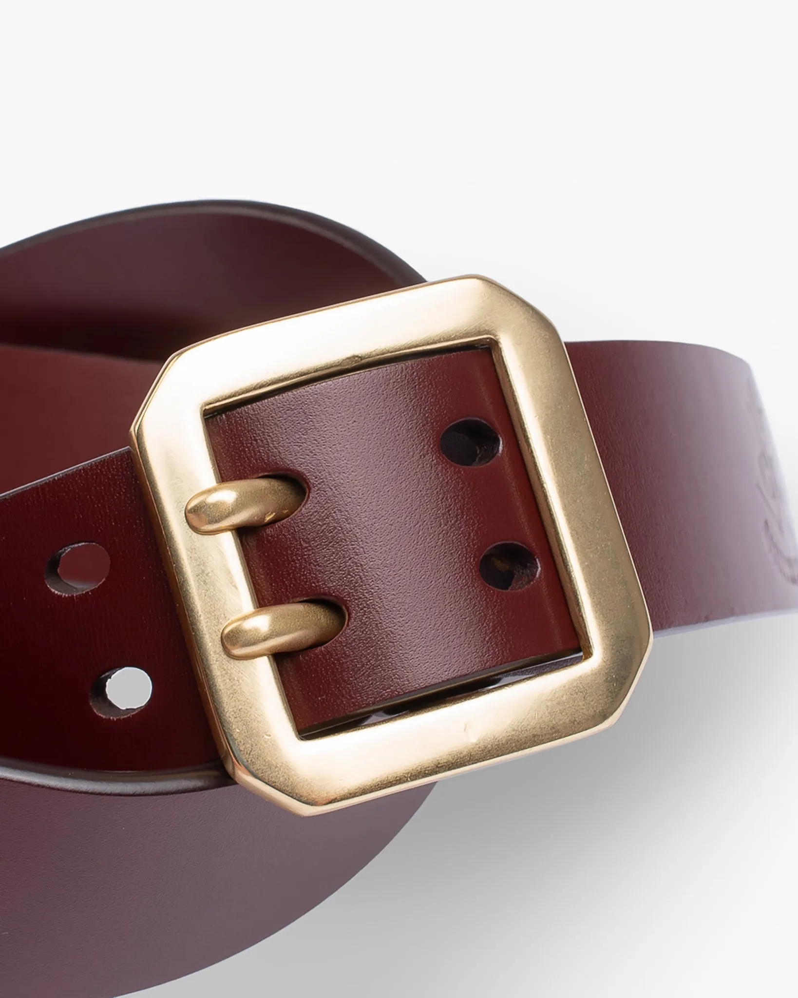 OGL Double Prong Garrison Buckle Leather Belt - Tan sold by Iron Heart product image thumbnail 2