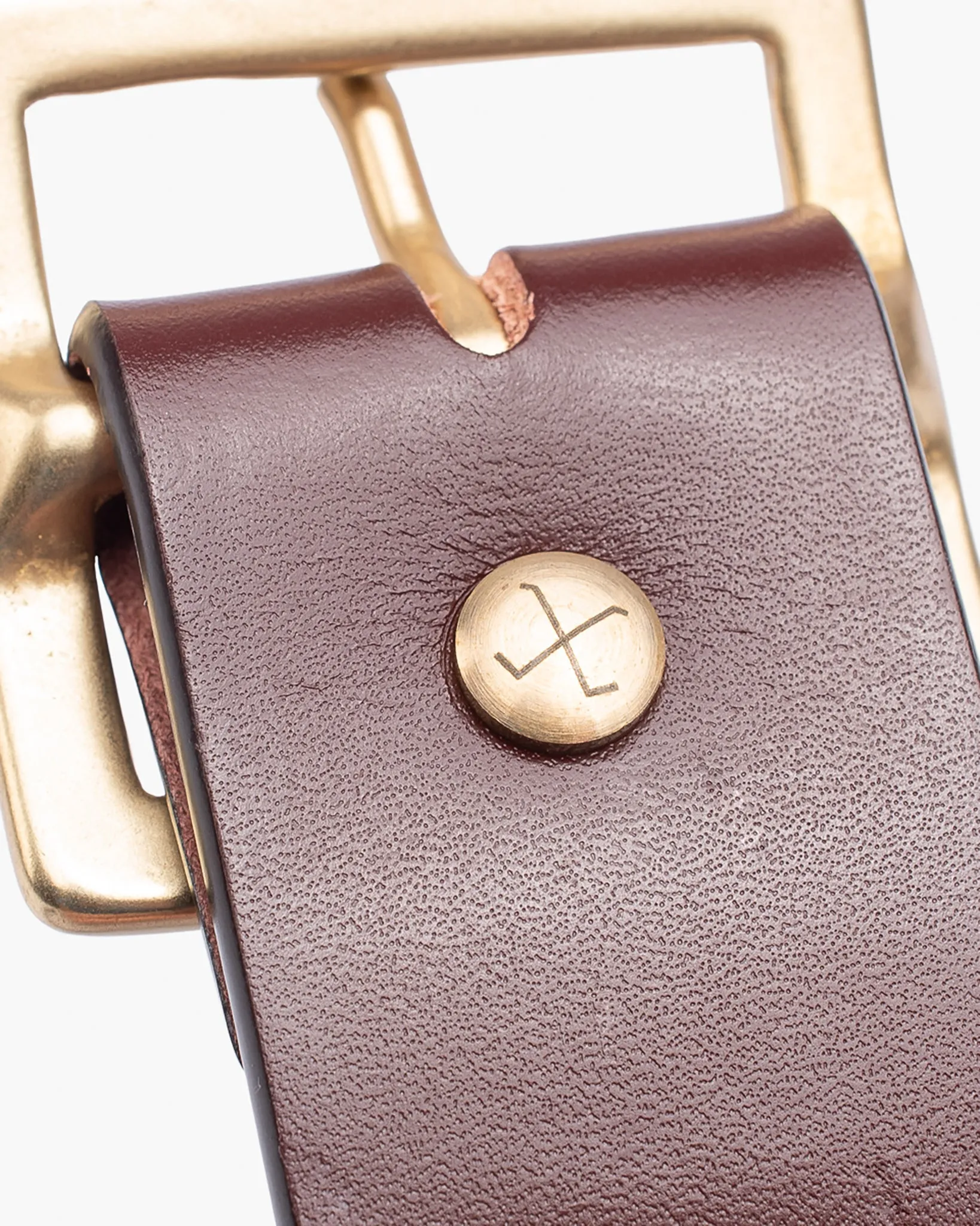 OGL Vintage Buckle Leather Belt - Tan sold by Iron Heart product image thumbnail 5