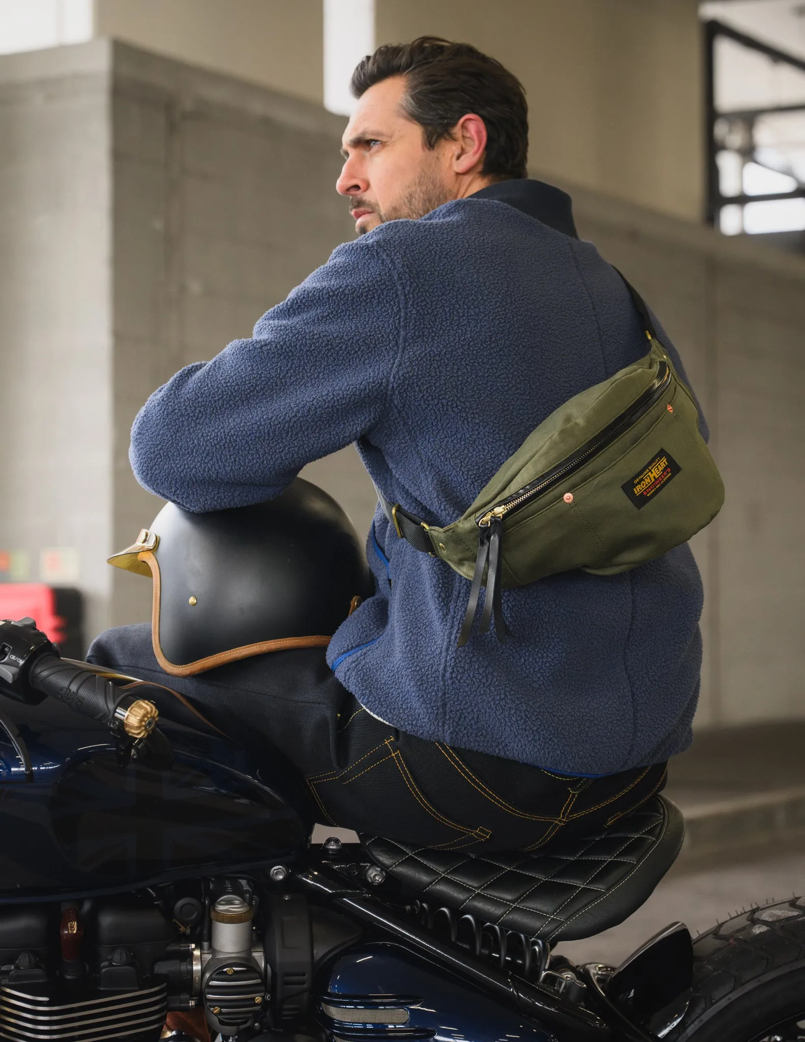 12oz Whipcord Waist Bag - Olive Drab Green sold by Iron Heart product image thumbnail 4