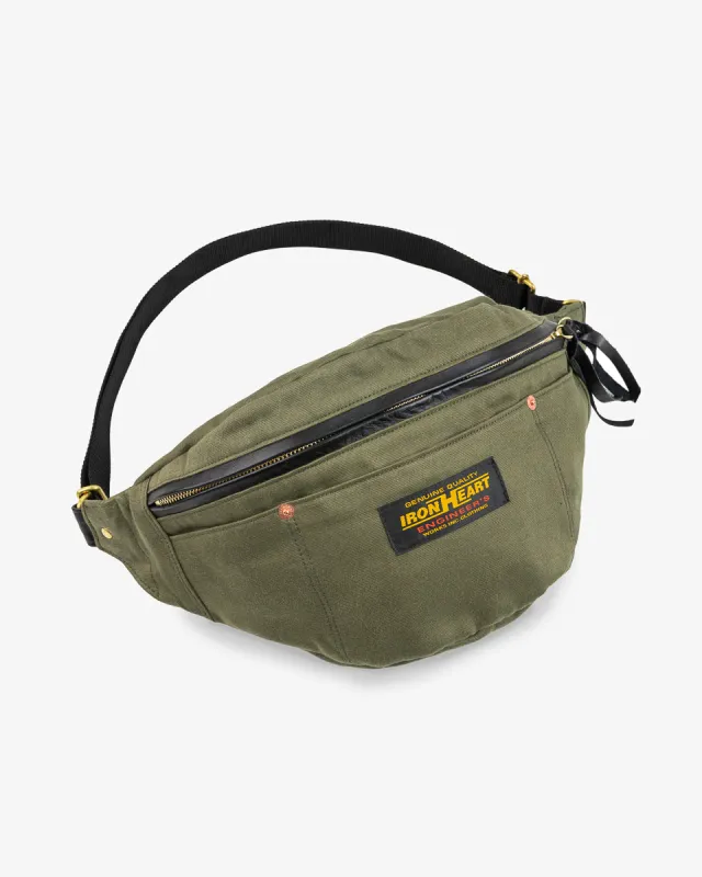 12oz Whipcord Waist Bag - Olive Drab Green sold by Iron Heart