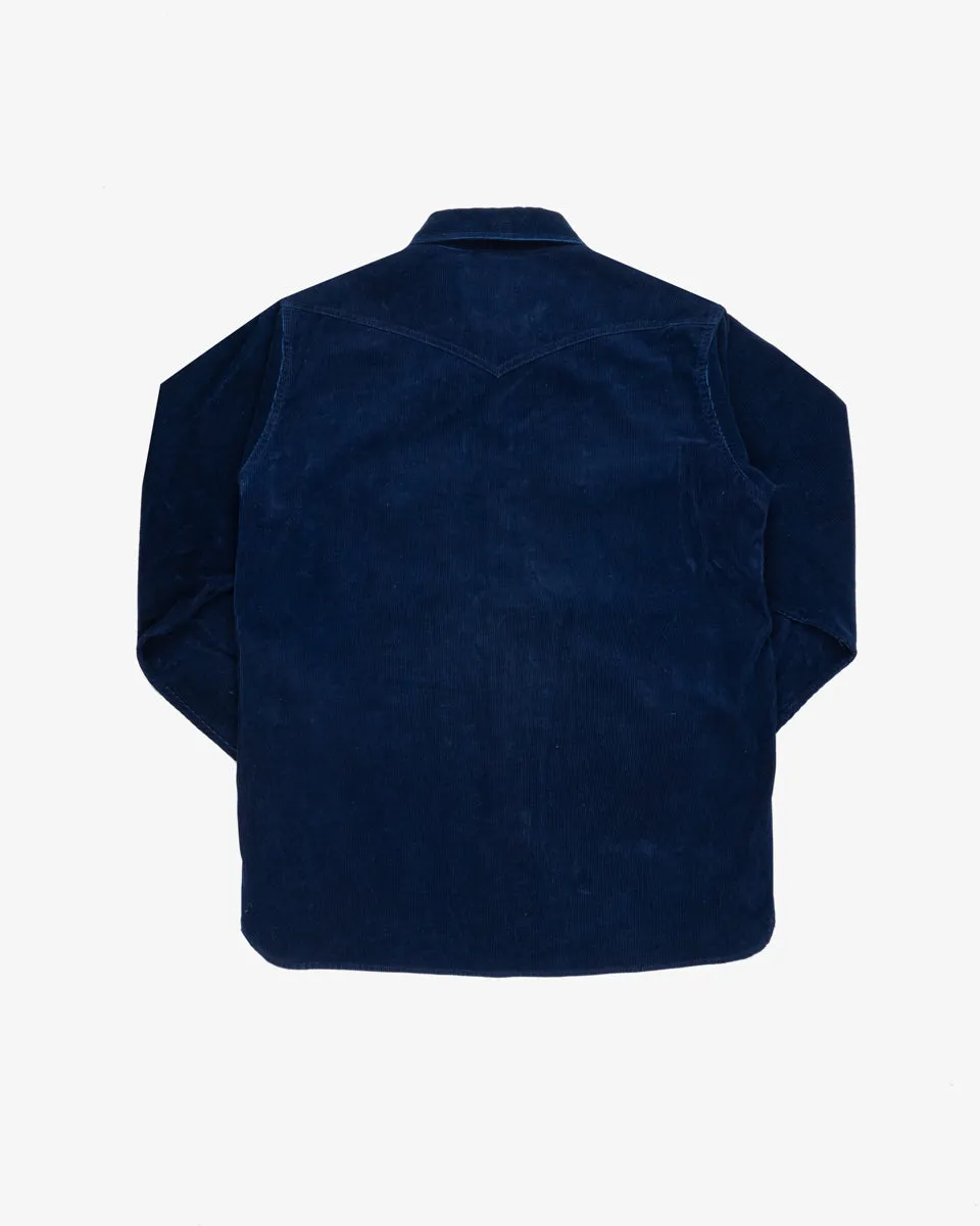 Corduroy Western Shirt - Indigo (IHSH-161-IND) Size XL sold by Iron Heart product image thumbnail 2