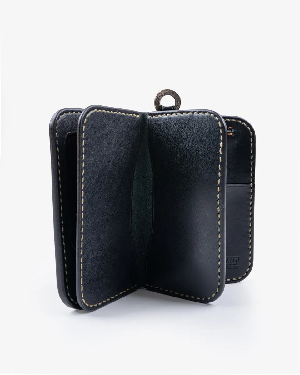Medium Shell Cordovan Wallet - Black (IHG-02-BLK) sold by Iron Heart product image thumbnail 4