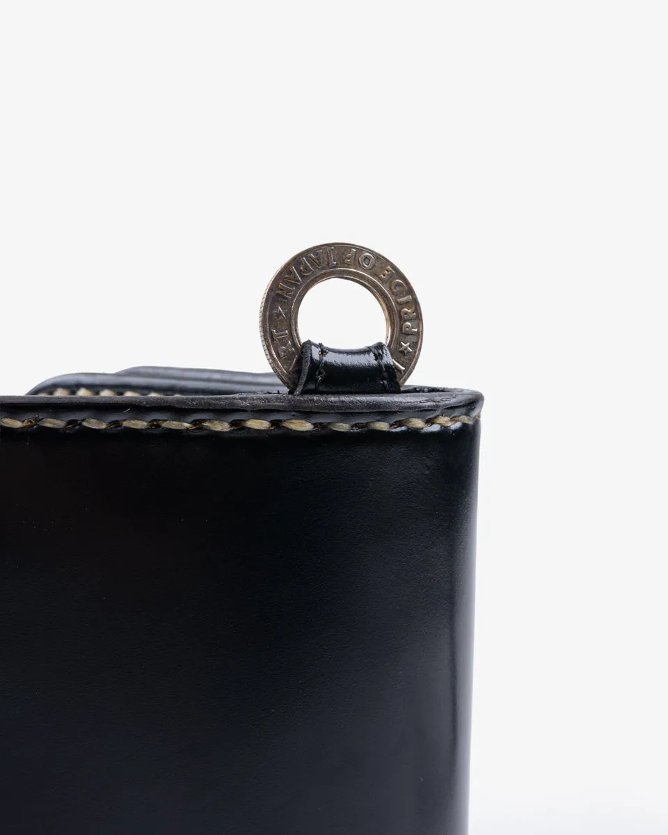 Medium Shell Cordovan Wallet - Black (IHG-02-BLK) sold by Iron Heart product image thumbnail 2