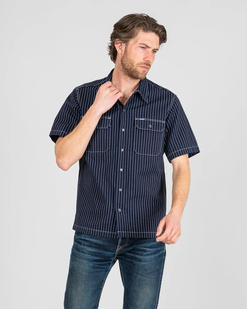 10oz Wabash Short Sleeved Mechanic Shirt - Indigo sold by Iron Heart product image thumbnail 2