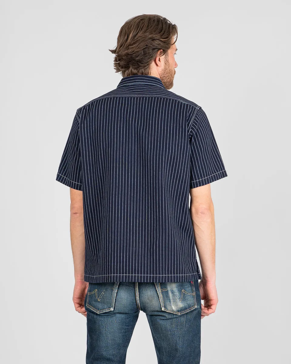 10oz Wabash Short Sleeved Mechanic Shirt - Indigo sold by Iron Heart product image thumbnail 3
