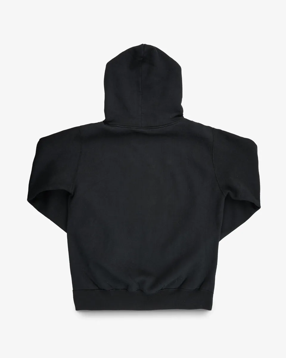 Printed 14oz Ultra Heavyweight Loopwheel Cotton Hoodie - Black sold by Iron Heart product image thumbnail 5
