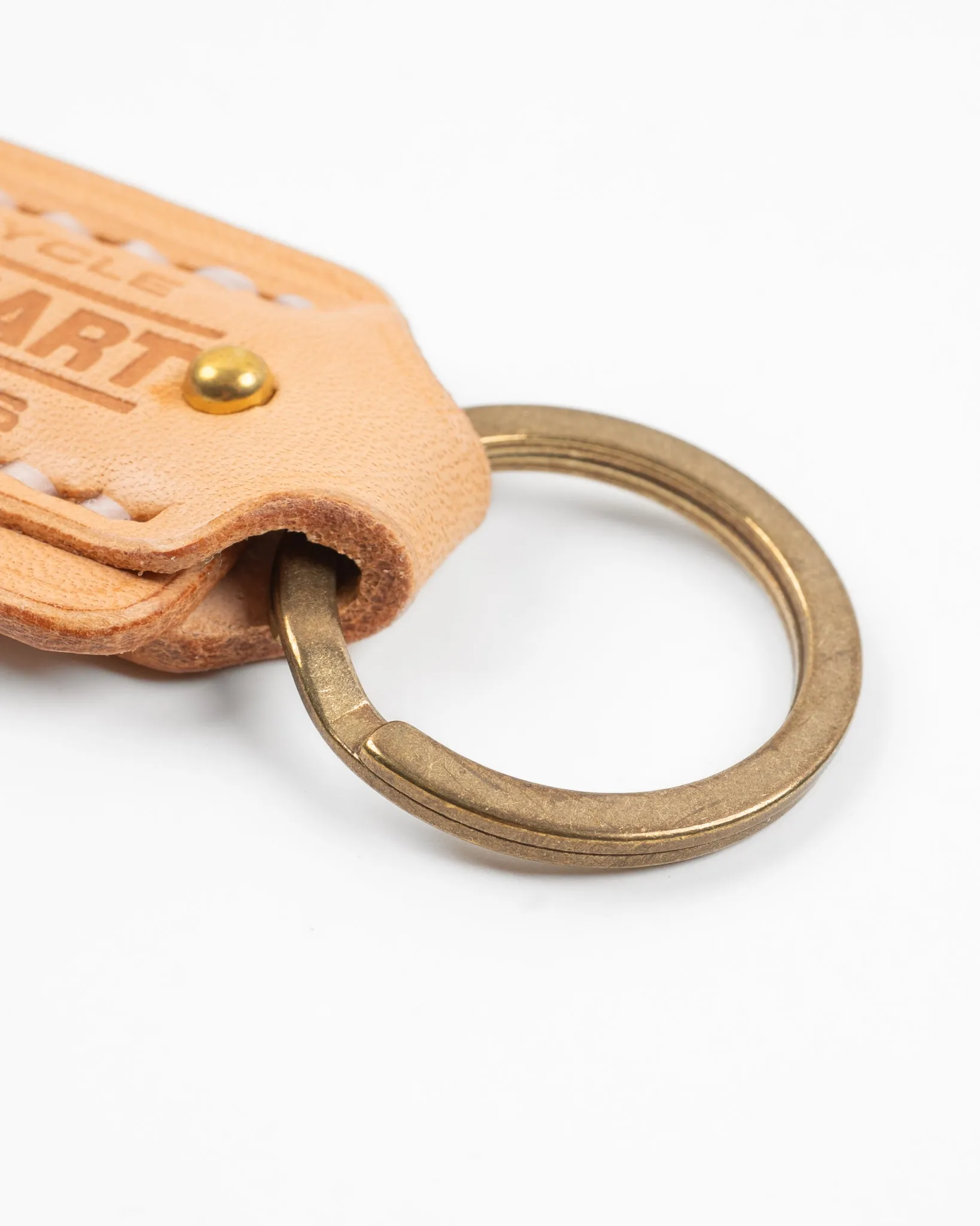 Buttero Leather Key Ring w/Embossed Iron Heart Logo - Natural sold by Iron Heart product image thumbnail 5