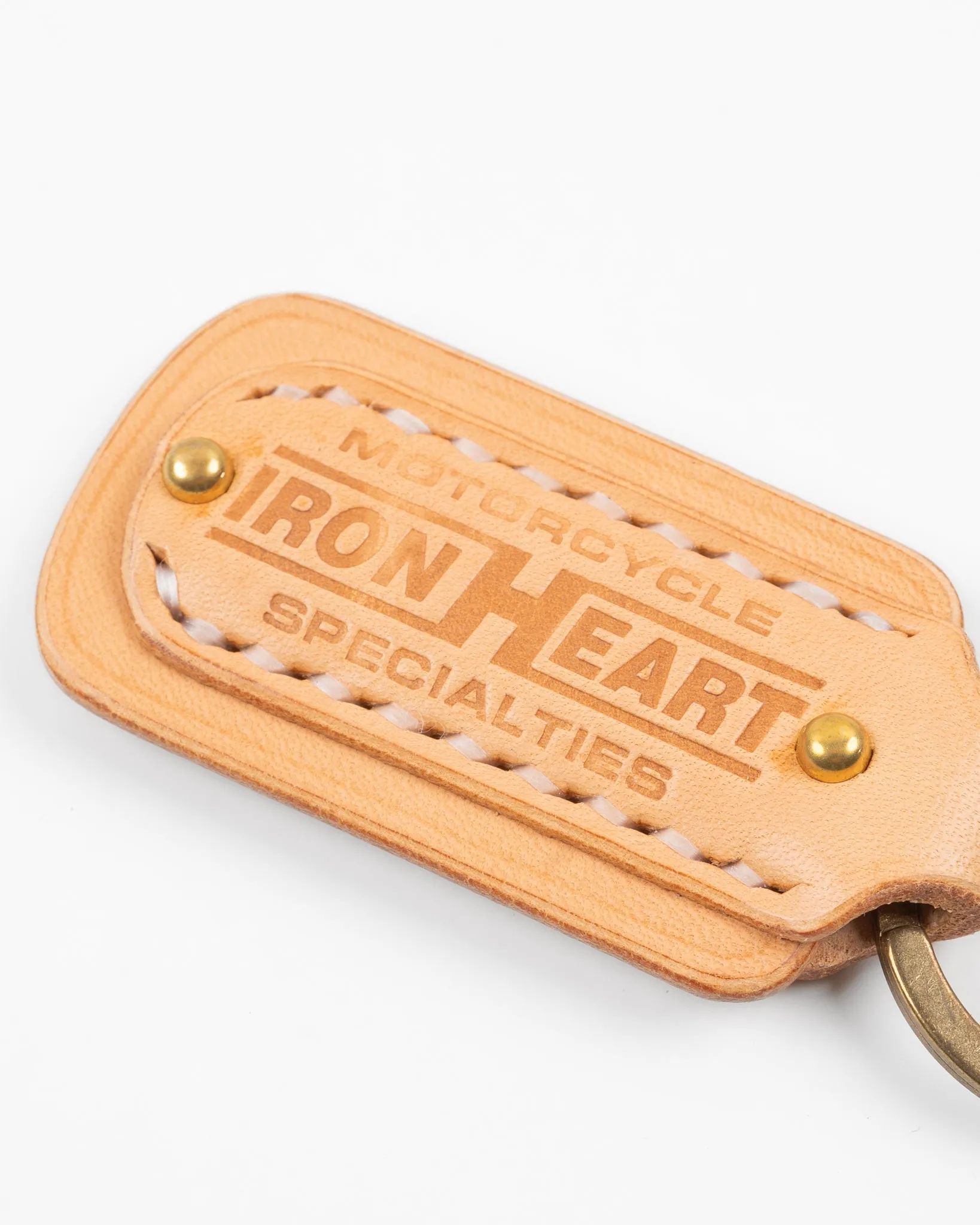 Buttero Leather Key Ring w/Embossed Iron Heart Logo - Natural sold by Iron Heart product image thumbnail 4