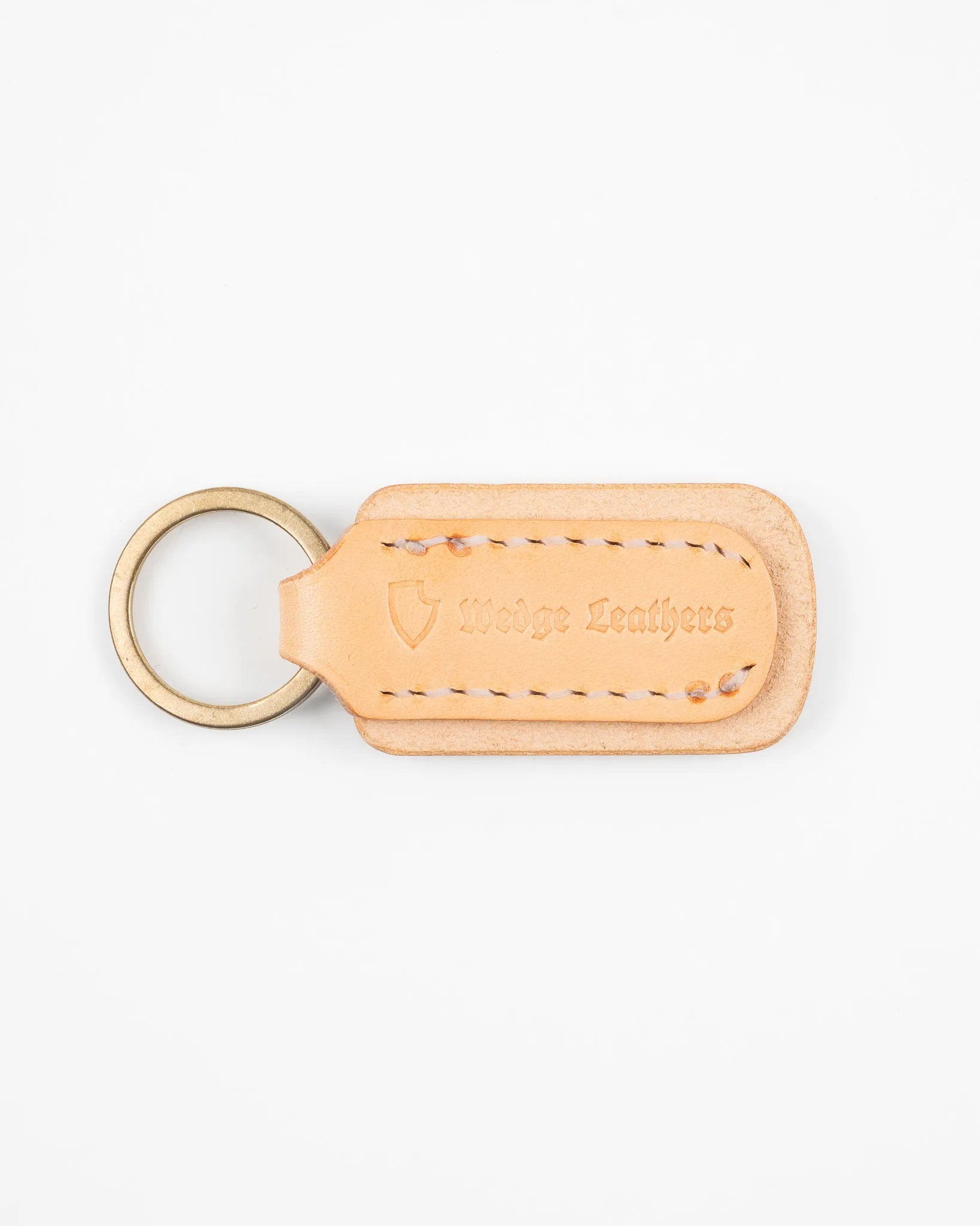 Buttero Leather Key Ring w/Embossed Iron Heart Logo - Natural sold by Iron Heart product image thumbnail 3