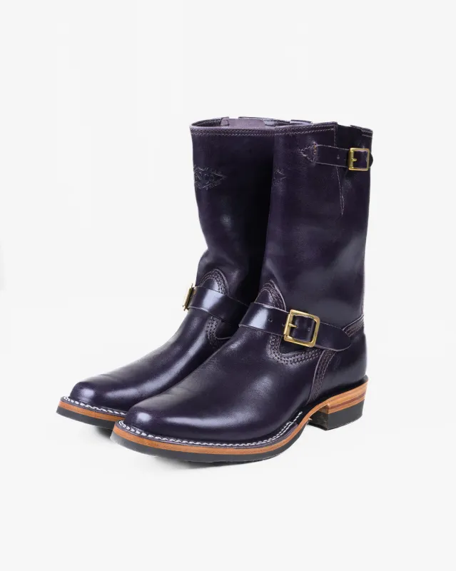 Wesco® - 10" Horsehide  Engineer Boot - Purple. The "Purpetrator" sold by Iron Heart