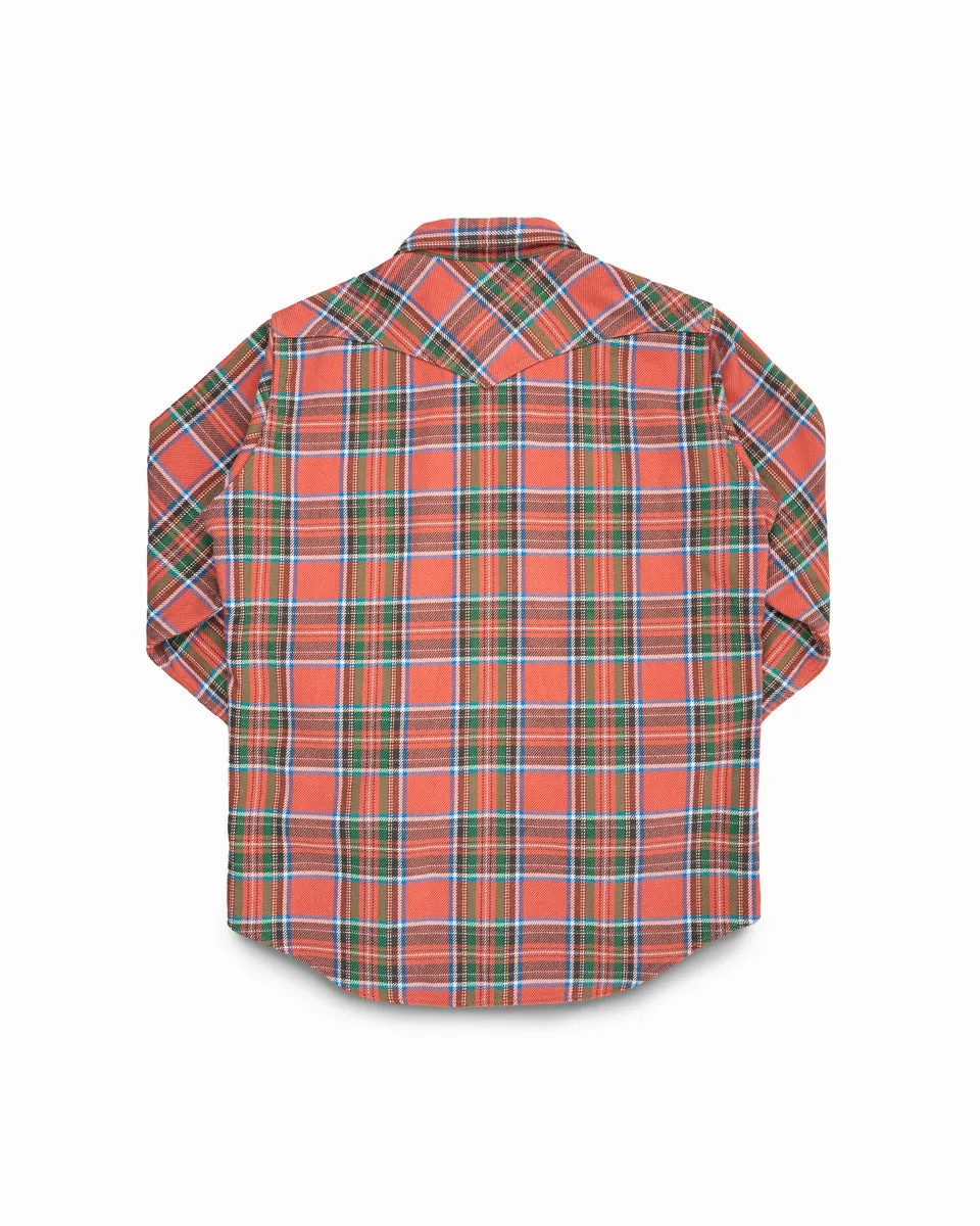 Ultra Heavy Flannel American Check Western Shirt - Red "The Watermelon Man" sold by Iron Heart product image thumbnail 5