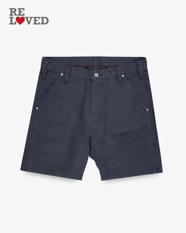 10oz Double Front Duck Shorts - Black (IH-742-BLK) Size 34 sold by Iron Heart