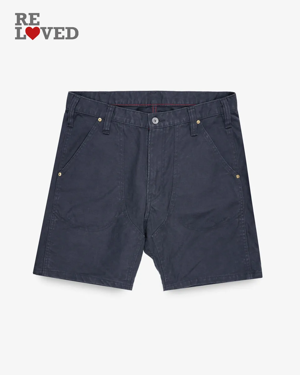 10oz Double Front Duck Shorts - Black (IH-742-BLK) Size 34 sold by Iron Heart