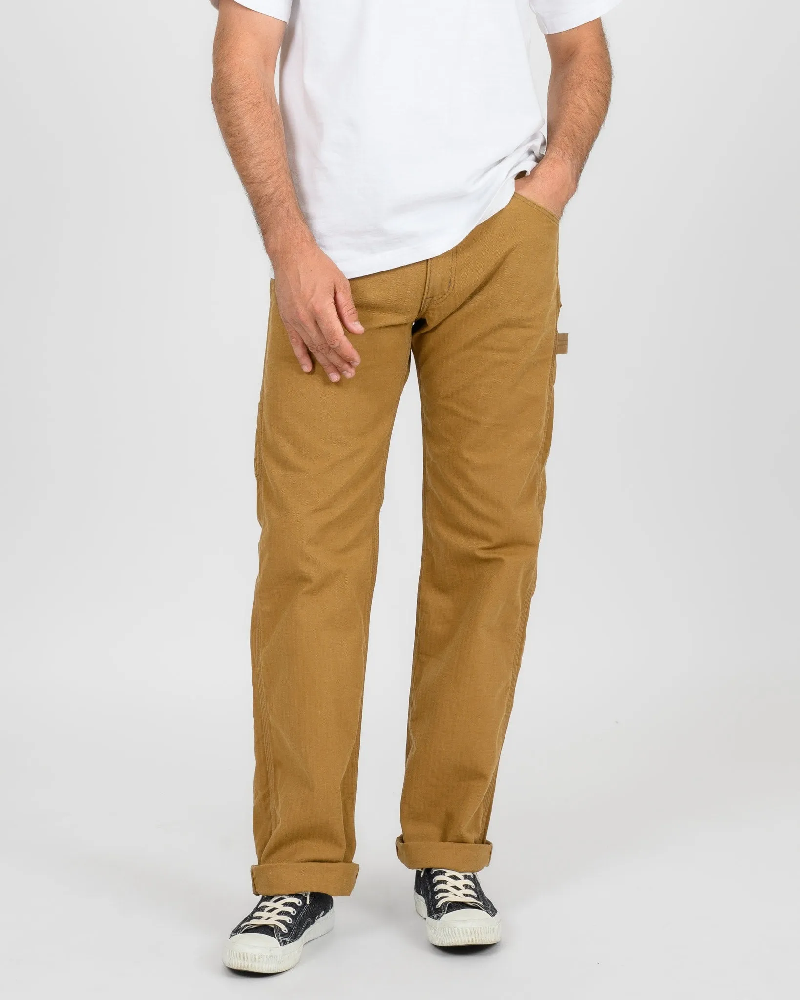 10oz Herringbone Painter’s Pants - Brown sold by Iron Heart product image thumbnail 2