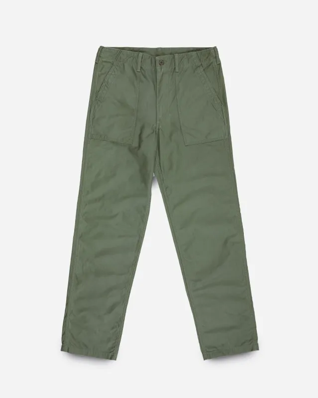 8oz Ripstop Baker Pants - Army Green made by Iron Heart