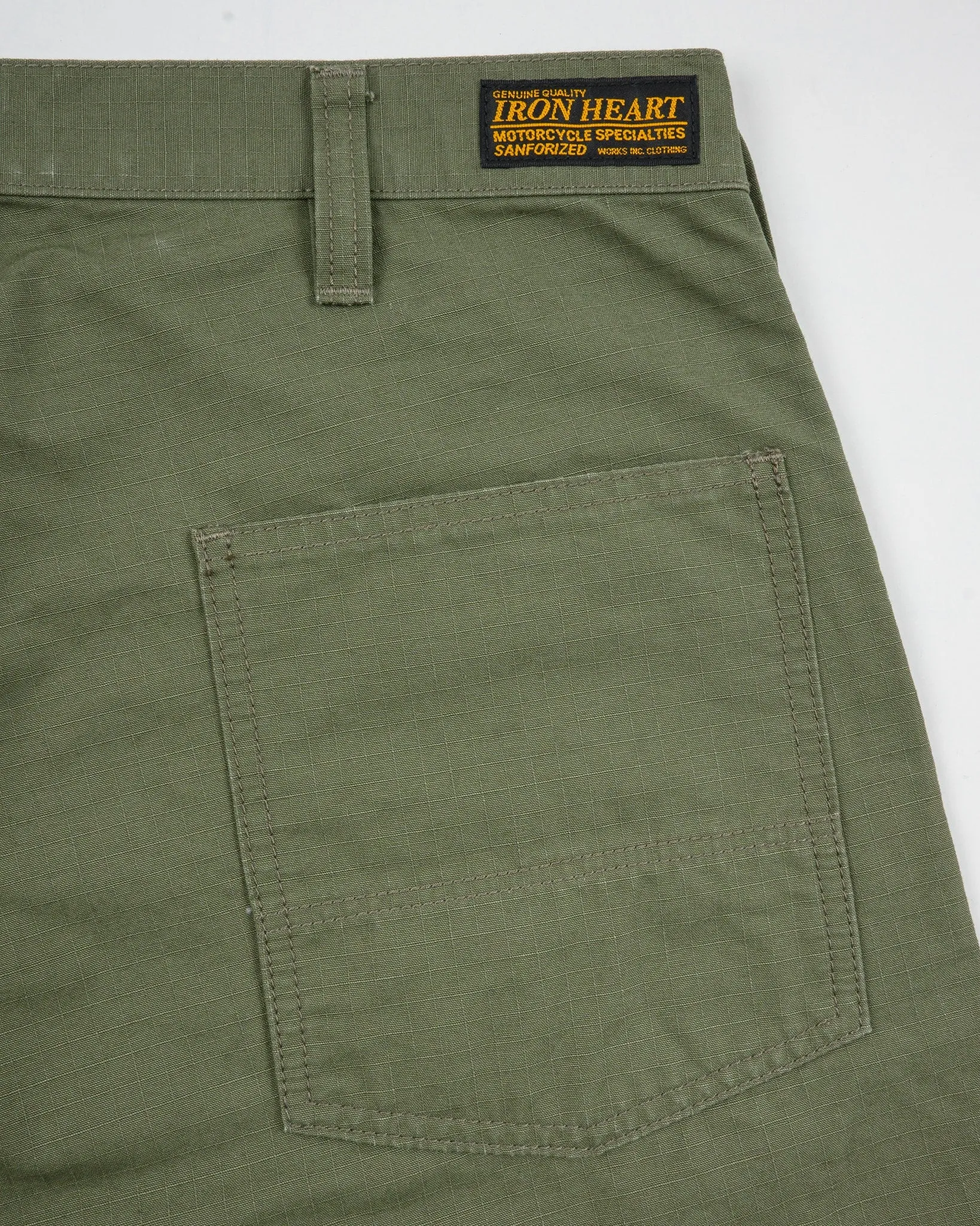 8oz Ripstop Wide Work Pants - Army Green sold by Iron Heart product image thumbnail 5
