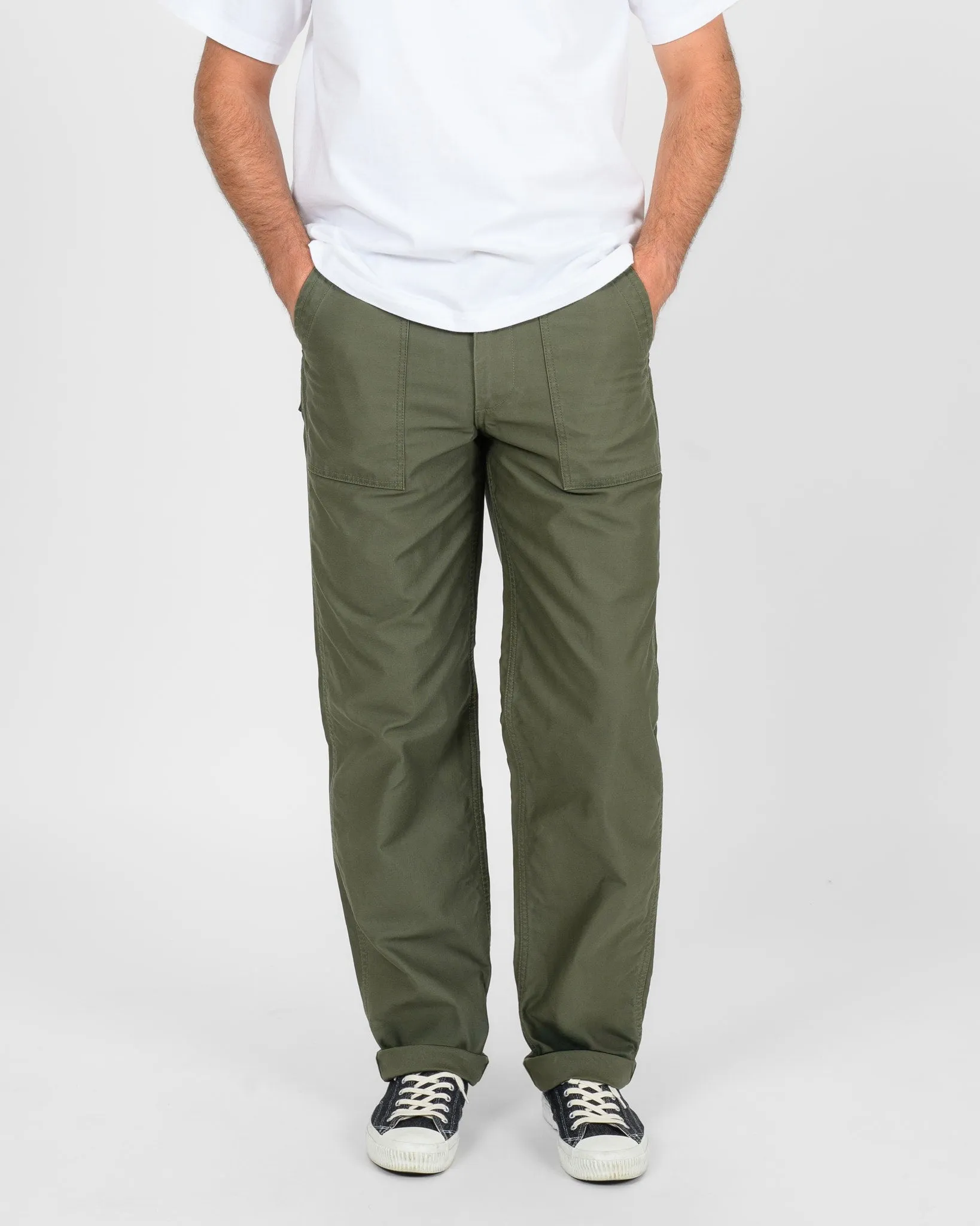 10oz Back Sateen Baker Pants - Army Green sold by Iron Heart product image thumbnail 2