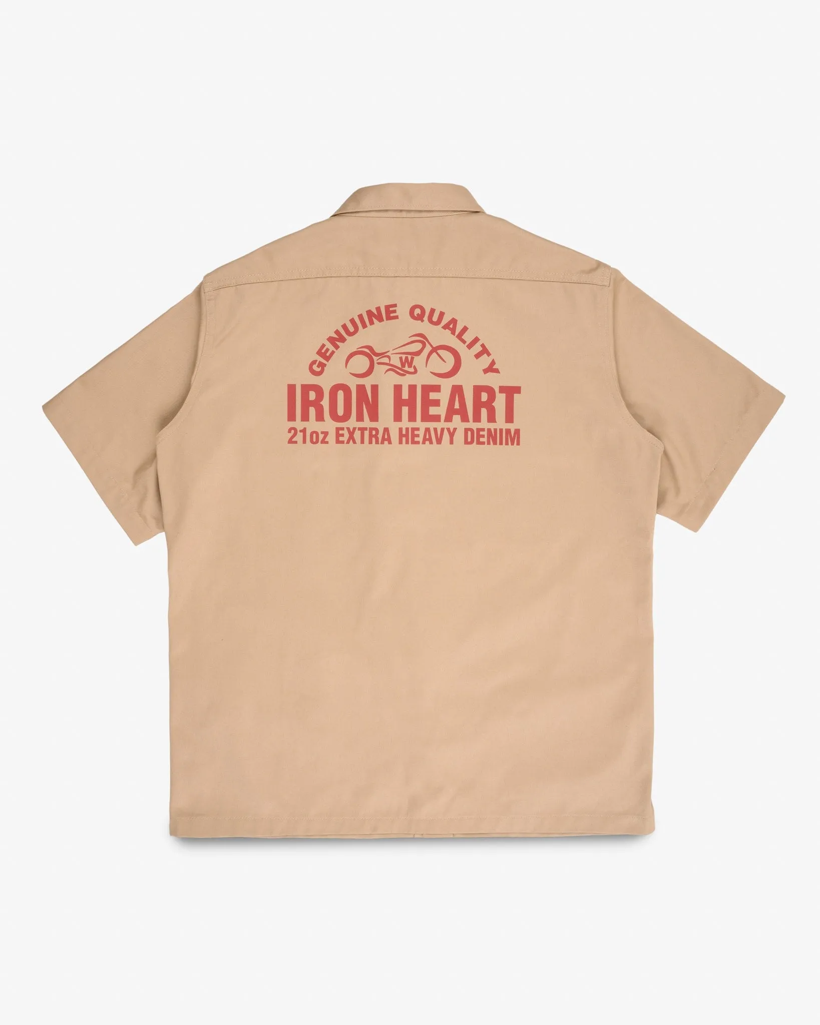 9.6oz T/C Short Sleeved Mechanic Shirt - Khaki sold by Iron Heart product image thumbnail 4