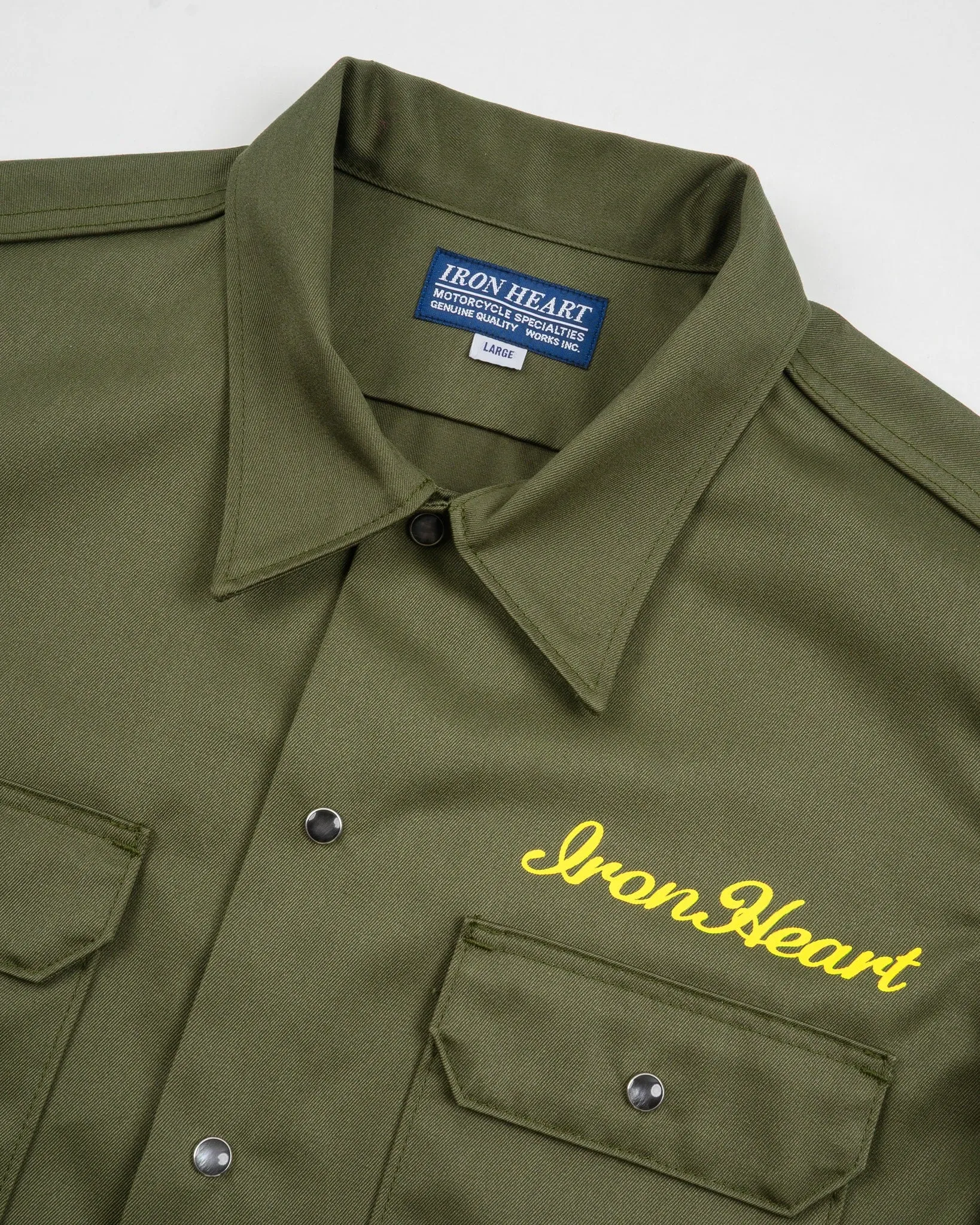 9.6oz T/C Short Sleeved Mechanic Shirt - Olive Drab Green sold by Iron Heart product image thumbnail 5