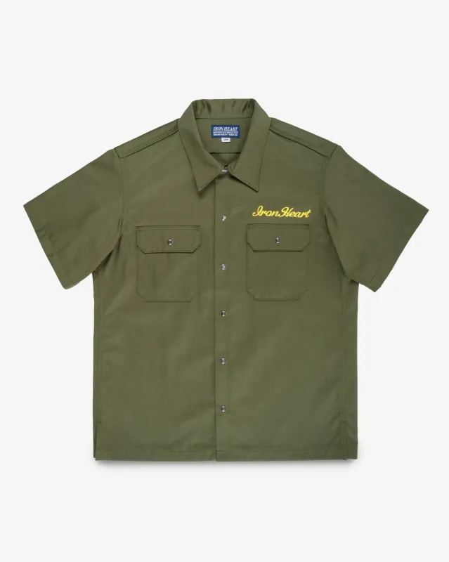 9.6oz T/C Short Sleeved Mechanic Shirt - Olive Drab Green sold by Iron Heart