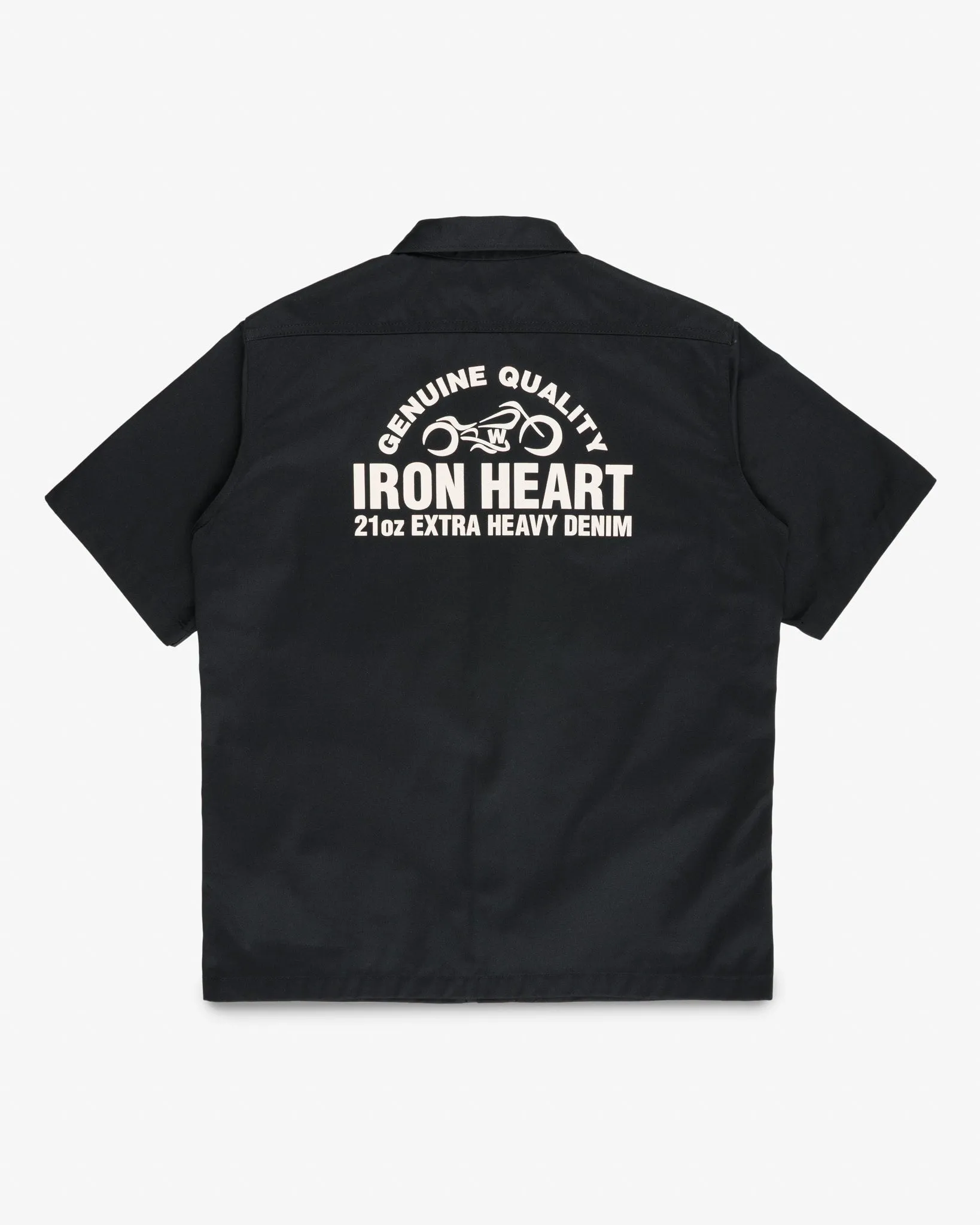 9.6oz T/C Short Sleeved Mechanic Shirt - Black sold by Iron Heart product image thumbnail 4
