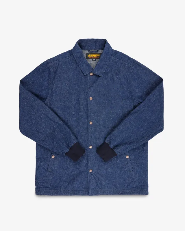 10oz Neppy Selvedge Denim Coach Jacket - Indigo - No Patch made by Iron Heart
