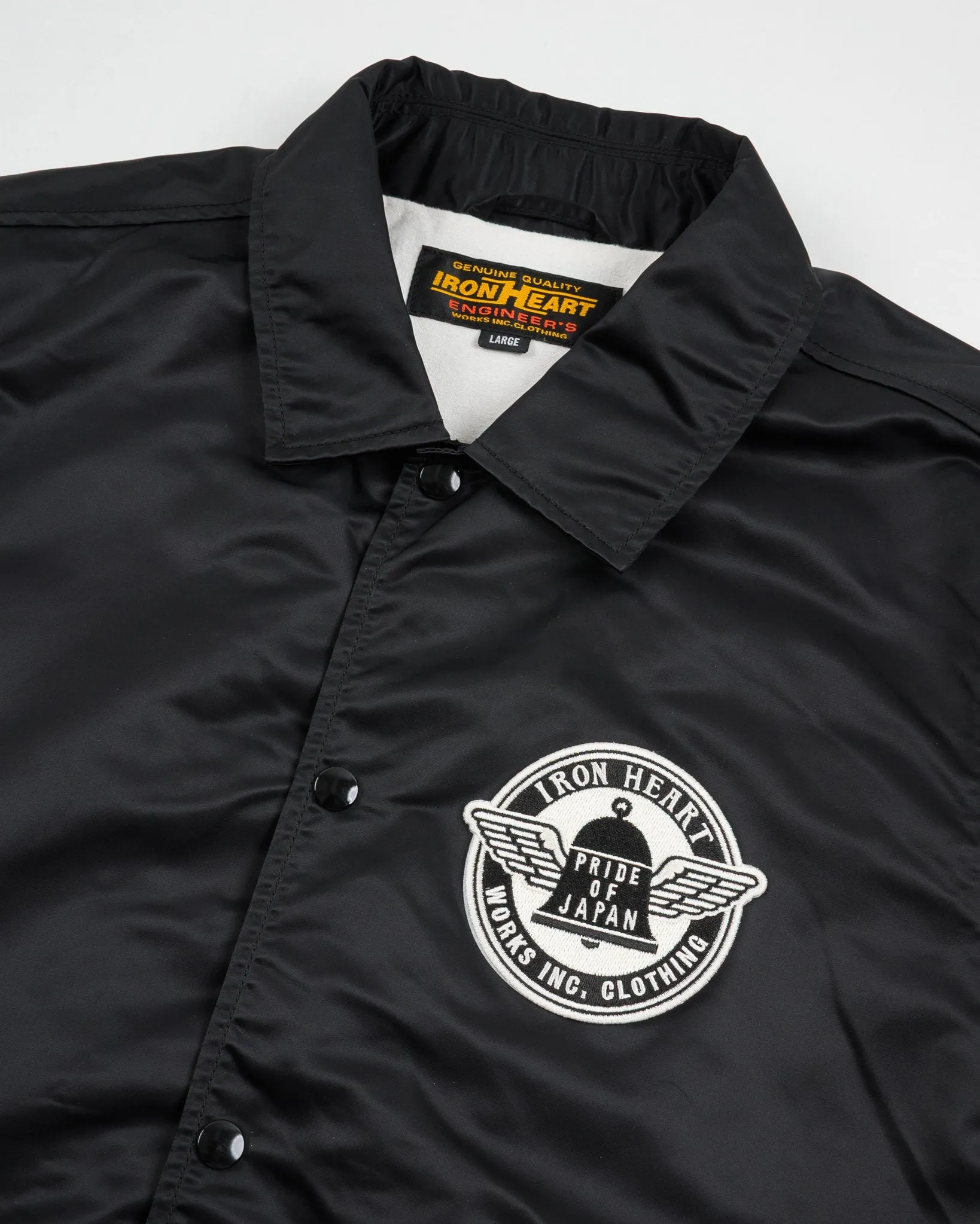 4.8oz Nylon Coach Jacket - Black sold by Iron Heart product image thumbnail 5